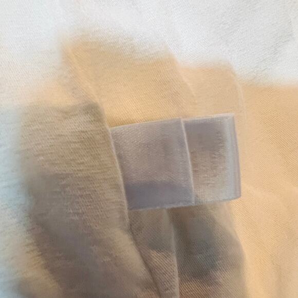 SoCa x St. John Embossed Blazer Jacket Single Button Snap Front Ivory Collar - 2 - Picture 6 of 7